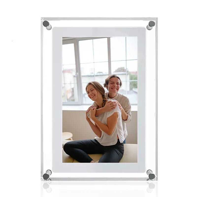 Professional Product Title: 
"5 Inch Acrylic Digital Photo Frame with IPS Screen, 2G Memory, and 1000mAh Battery"